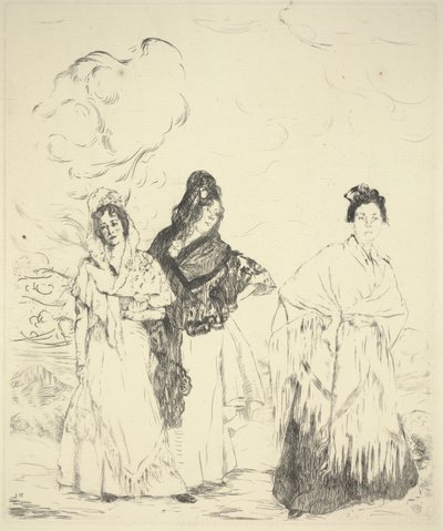 Las Manolas by Ignacio Zuloaga y Zabaleta