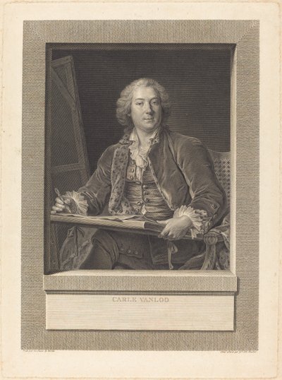 Carle Vanloo by Ignaz Sebastian Klauber after Pierre Le Sueur