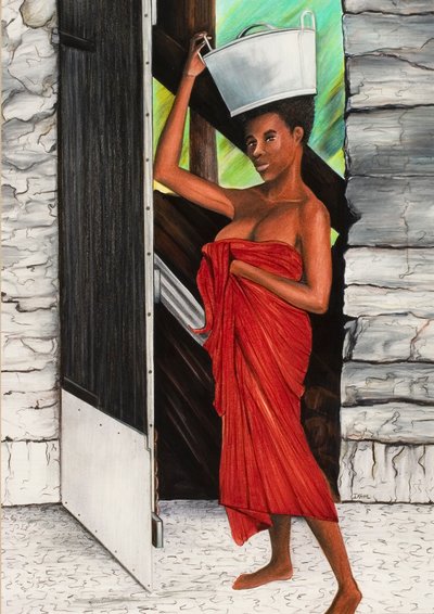 Draped in Red by Ikahl Beckford