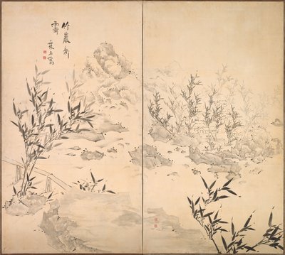 Bamboo in Fine Weather after Rain by Ike Taiga