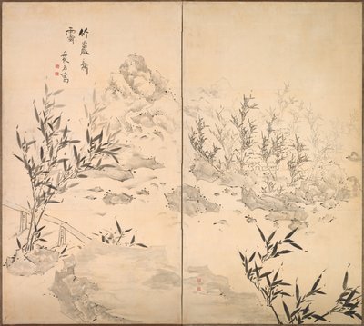 Bamboo in Fine Weather after Rain, mid-1700s by Ike Taiga