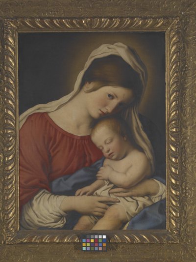 Madonna And Child by Il (1609 85) Sassoferrato