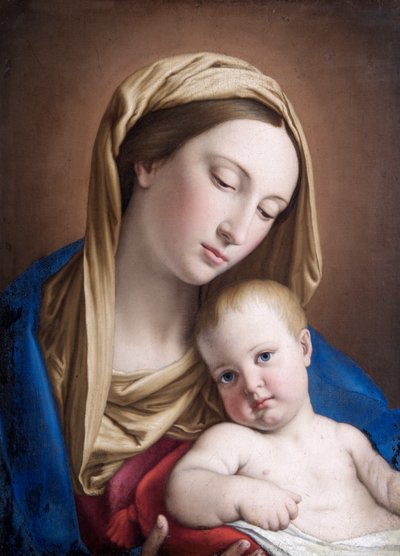 Virgin and Child by Il (1609 85) Sassoferrato