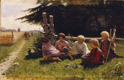 Children in Ambush by Illarion Mikhailovich Pryanishnikov