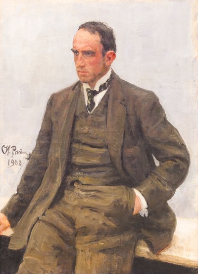 Portrait of Paolo Troubetzkoy by Ilya Efimovich Repin