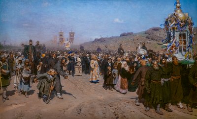 Religious Procession in the Kursk Province by Ilya Efimovich Repin