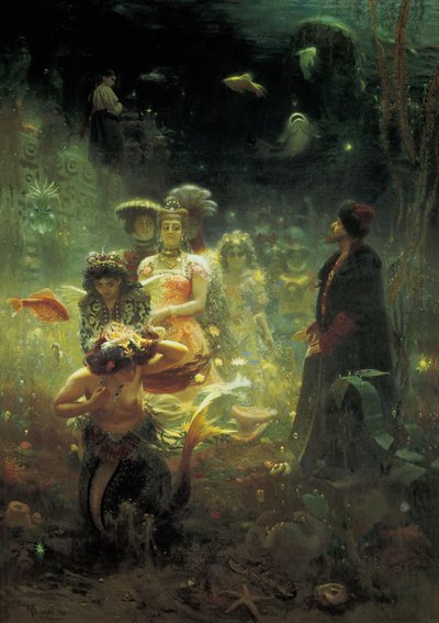 Sadko in the Underwater Kingdom by Ilya Efimovich Repin