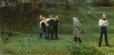 The Duel by Ilya Efimovich Repin