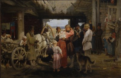 The Recruit Farewell by Ilya Efimovich Repin