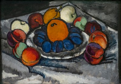 Still Life. Fruits in a Dish by Ilya Ivanovich Mashkov