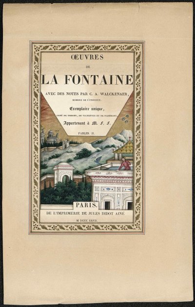 Fables de La Fontaine, 1837-1839 by Imam Bakhsh Lahori