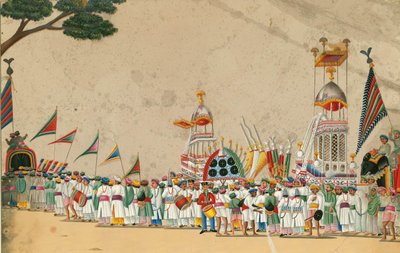 Festival procession by Indian Art