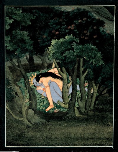 Krishna Embraced by Radha by Indian Art