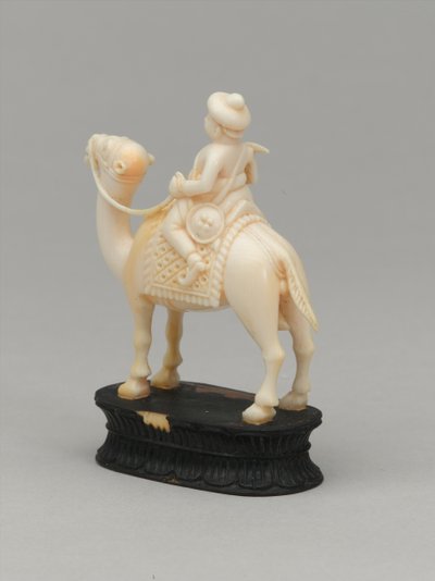 Black Knight, Chess Piece, India, 1820 circa by Indian School