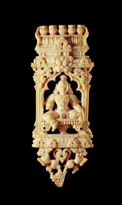 Carving depicting Krishna by Indian School