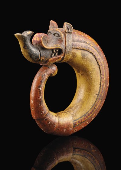 Dragon-Shaped Powder Flask, Possibly Gujarat by Indian School
