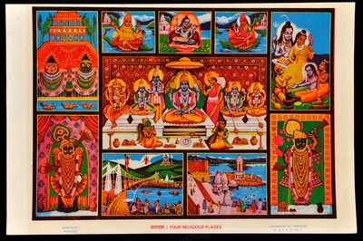 Four Religious Places by Indian School