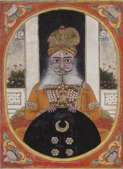 Maharaja Sardar Singh, ruler of Bikaner, 1851-71 by Indian School