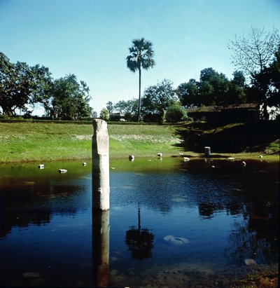 Ruins of the Palace of Pataliputra by Indian School