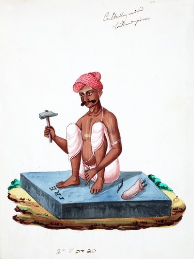 Stonemason by Indian School