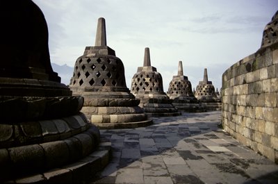 Detail of the exterior, AD 778-850 by Indonesian