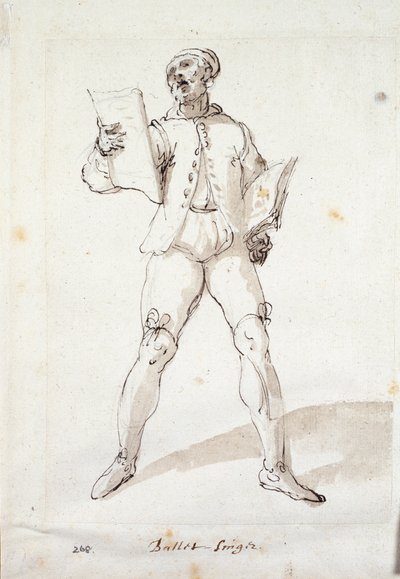 Ballad singer by Inigo Jones