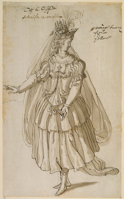 Queen Artemisia, c.1609 by Inigo Jones