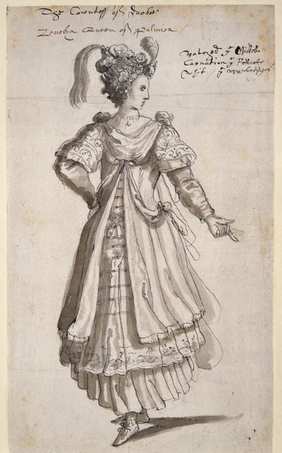 Queen Zenobia, c.1609 by Inigo Jones
