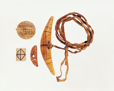 Inuit fishing equipment by Inuit School
