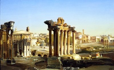 Roman Forum by Ippolito Caffi