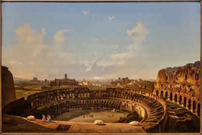 Interior view of the Colosseum by Ippolito Caffi
