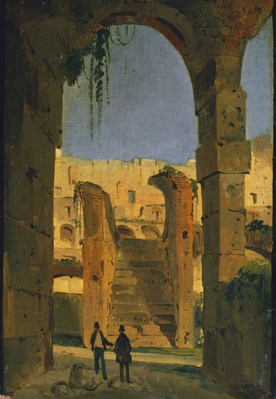Roman Ruins by Ippolito Caffi