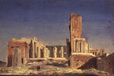 The Acropolis by Ippolito Caffi
