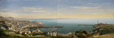 View of Genoa with the Port by Ippolito Caffi