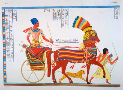 Ancient Egyptian Fresco by Ippolito Rosellini