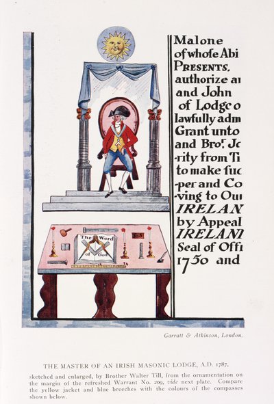 The Master of an Irish Lodge by Irish School