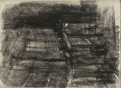 Buildings, Possibly Shopfronts by Isaac Israels