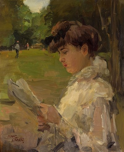 Reading Girl. Around 1906 by Isaac Israels