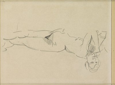 Reclining Female Nude by Isaac Israels