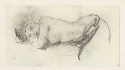 Reclining Female Nude by Isaac Israels
