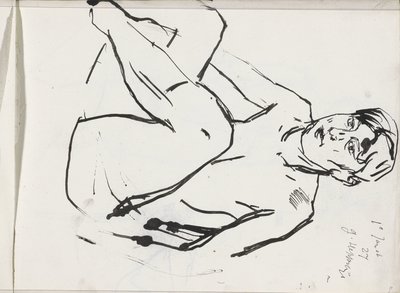 Seated Female Nude by Isaac Israels
