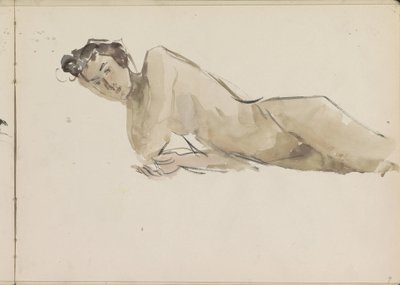Standing Female Nude by Isaac Israels