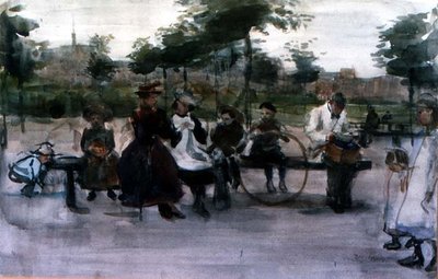 The Park Bench, Amsterdam by Isaac Israels