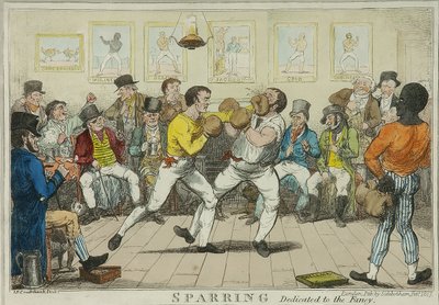 Sparring by Isaac Robert Cruikshank