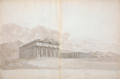 Two Temple Ruins with Studies by Isaac Weld