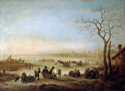 Frozen Lake, 1648 by Isaac van . Ostade