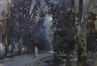 The Shadows. Moonlight Night, 1880s by Isaak Ilyich Levitan