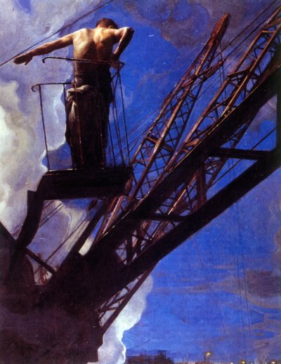 Construction Worker by Isaak Israilevich Brodsky
