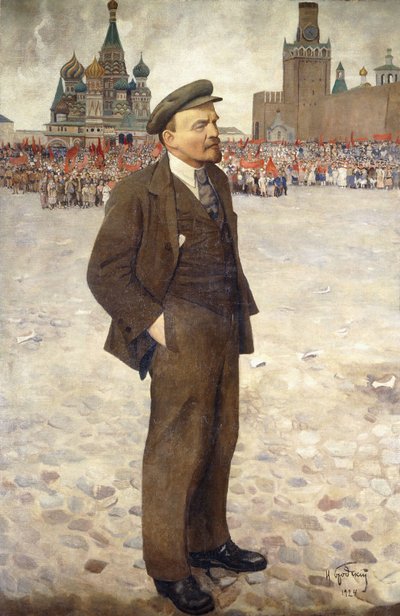 Lenin in Red Square by Isaak Israilevich Brodsky