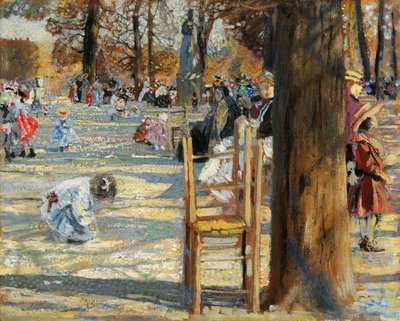 The Luxembourg Gardens in Spring by Isaak Israilevich Brodsky